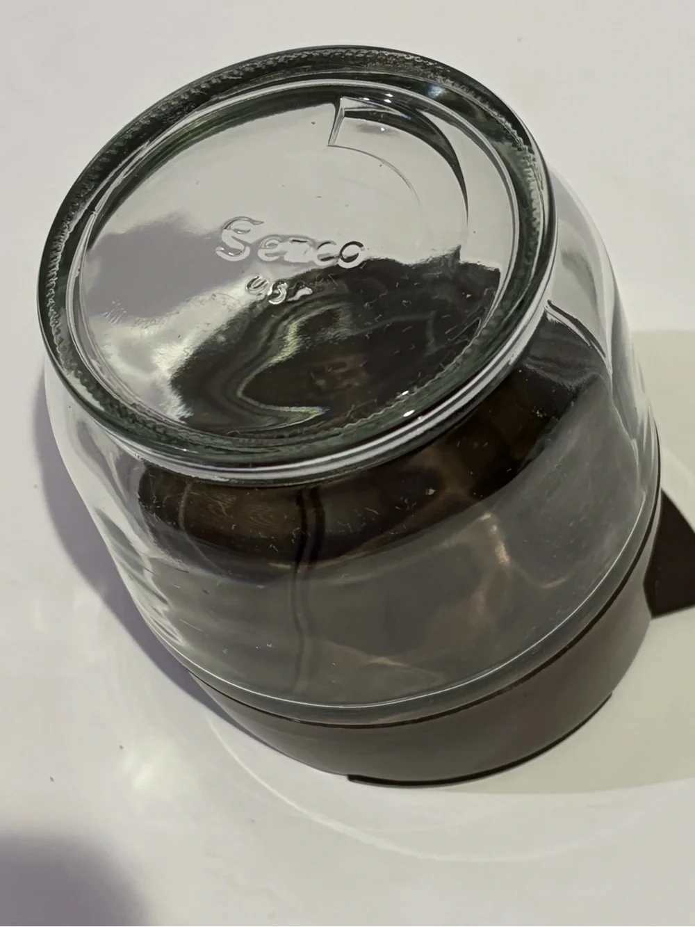 Vintage Gemco Glass Condiment Jar